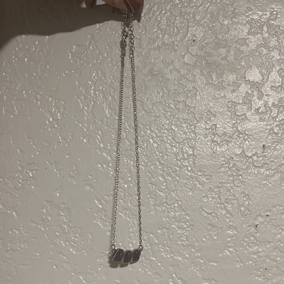 Lia Sophia Bangle Bracelet Necklace Set Purple Retired Pop Rocks Block Party - Picture 12 of 13